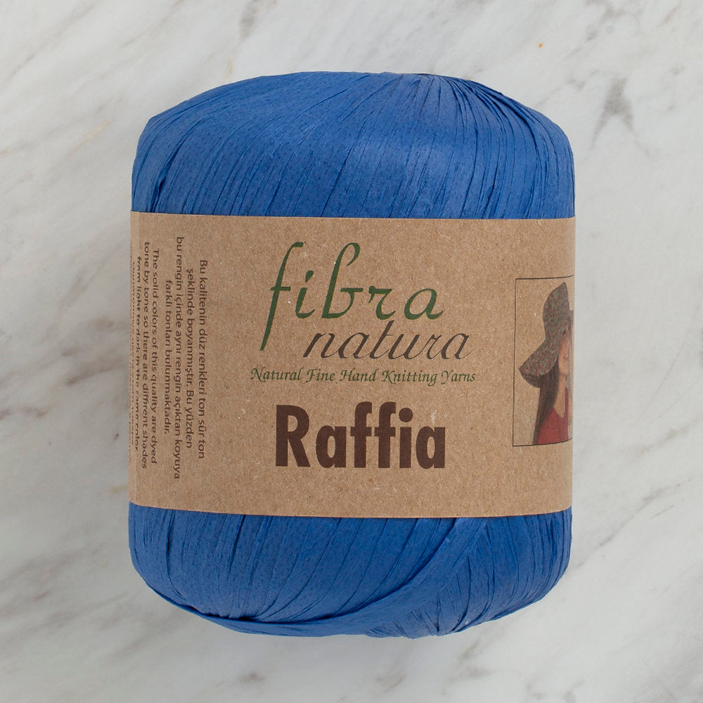 Fibra Natura Raffia 40gr Mavi Kağıt İp - 116-13